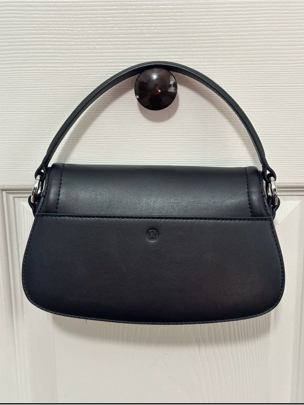 Lululemon Cactus Leather Alternative Mini Bag 1.2L Black NO CROSSBODY STRAP - Picture 3 of 9